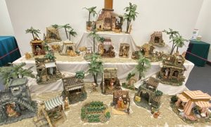 Our beautiful nativity that a church member graciously donated to our church.
